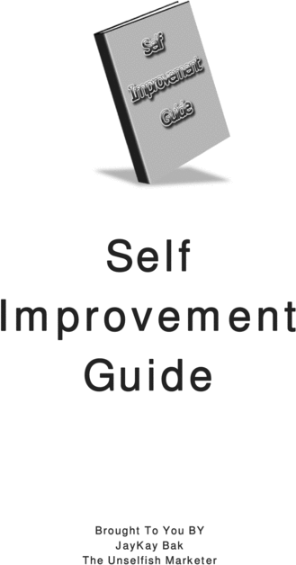 Product picture Self_Improvement_eGuide